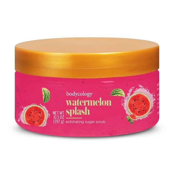 Bodycology Exfoliating Sugar Scrub, Watermelon Splash, 10.5 oz