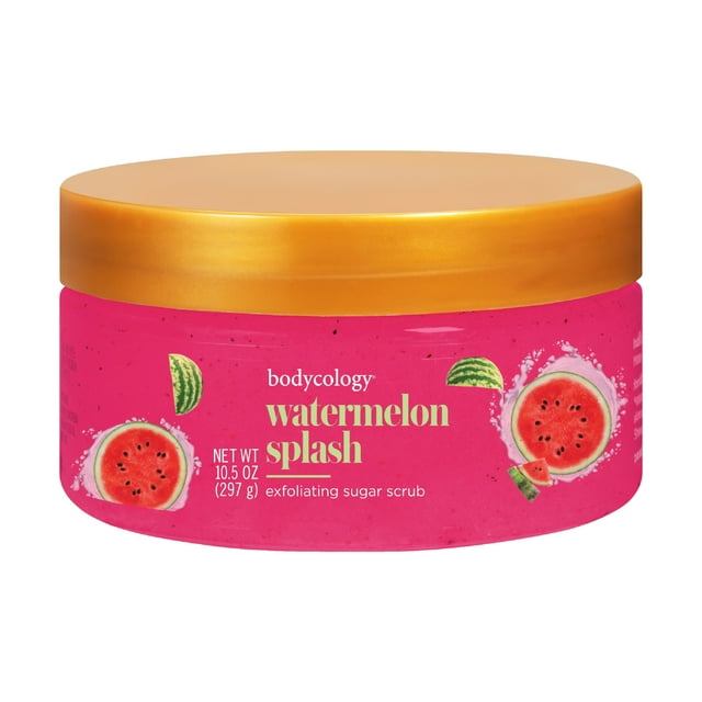 Bodycology Exfoliating Sugar Scrub, Watermelon Splash, 10.5 oz