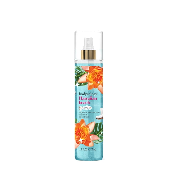 Bodycology Sparkle Fragrance Shimmer Mist, Hawaiian Beach, 6 fl oz