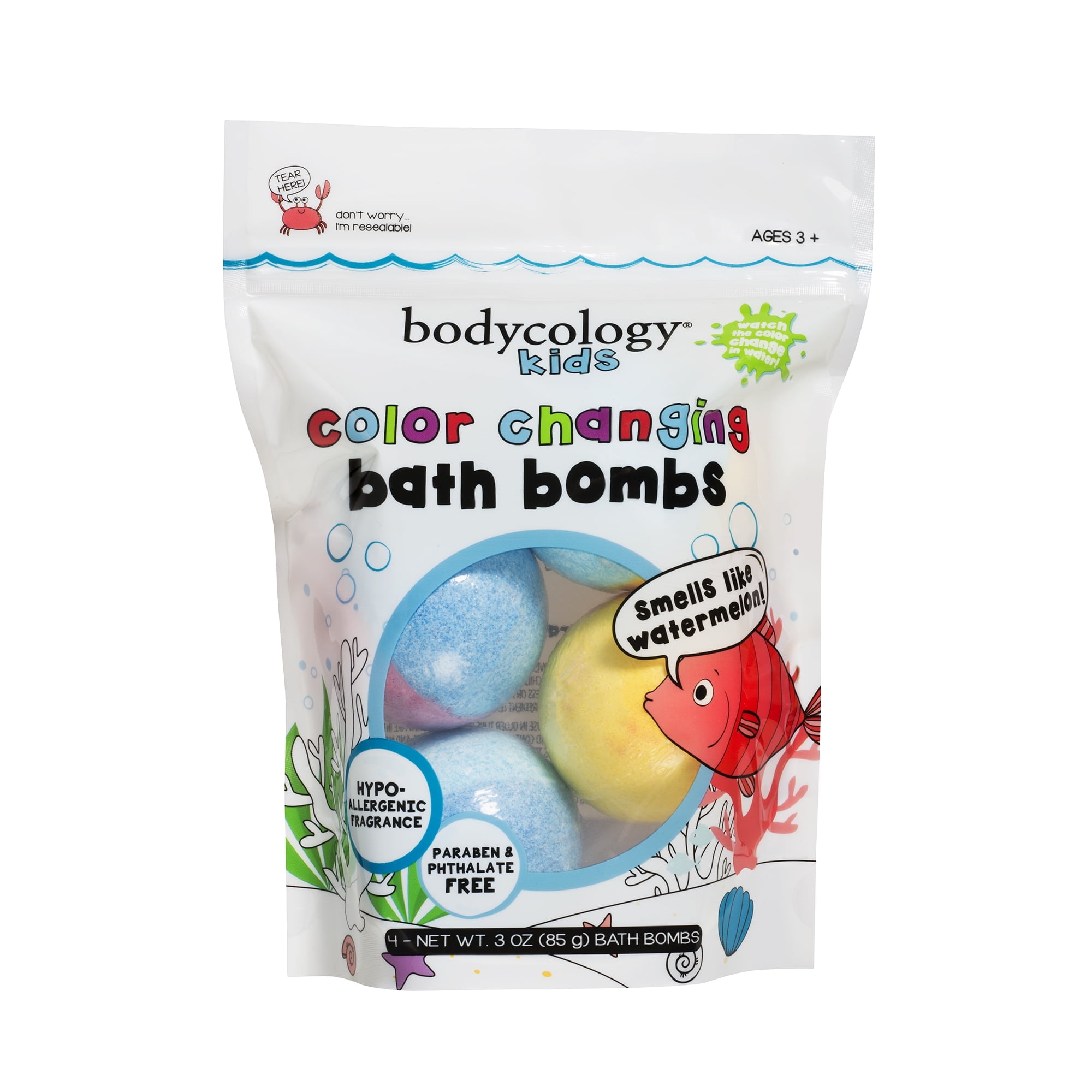 Colour changing on sale bath bombs