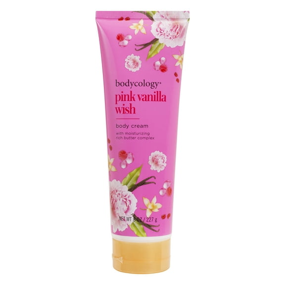Bodycology Pink Vanilla Wish Moisturizing Body Cream, 8 oz