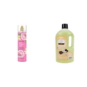Bodycology Pink Vanilla Wish Body Mist, 8 fl.oz. & Equate Bubble Bath, Vanilla Bundle