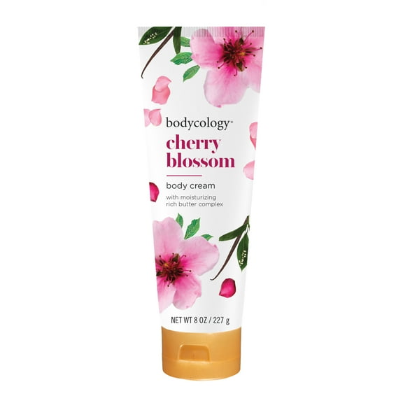Bodycology Shea Butter Body Cream, Cherry Blossom , 8 oz.