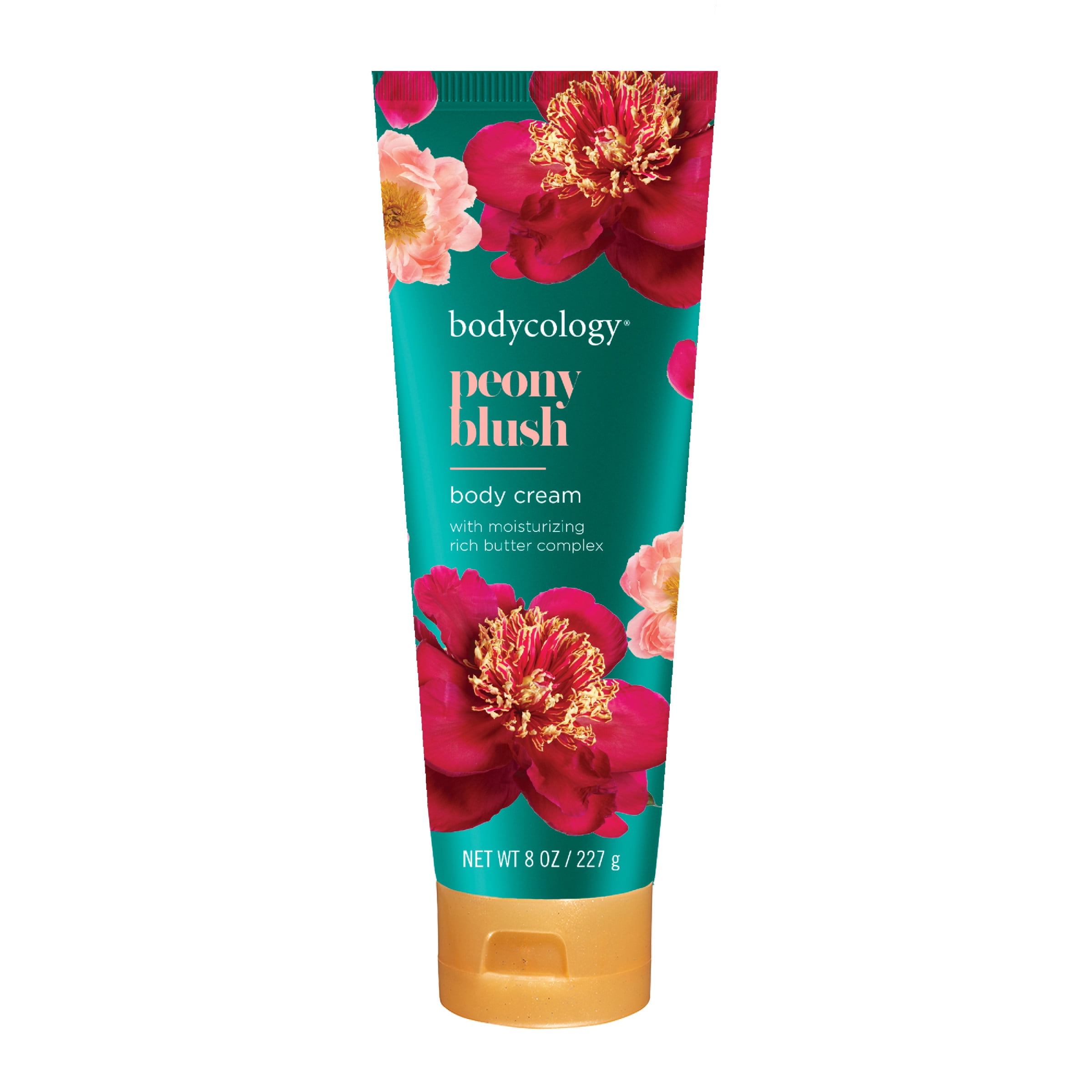 Bodycology Shea Butter Body Cream, Peony Blush, 8 oz