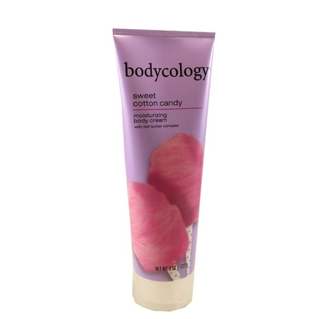 (2 pack) (2 Pack) Bodycology Sweet Cotton Candy Moisturizing Body Cream, 8 oz