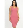 thumbnail image 1 of Bodycon Dress with Ribbed Texture and Back Slit, 1 of 11