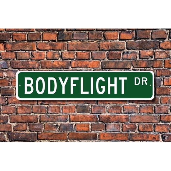 Bodyflight Bodyflight Gift Bodyflight Sign Bodyflight fan Bodyflight participant skydiving Metal Aluminum Sign - Size: 16 x 4 Inches