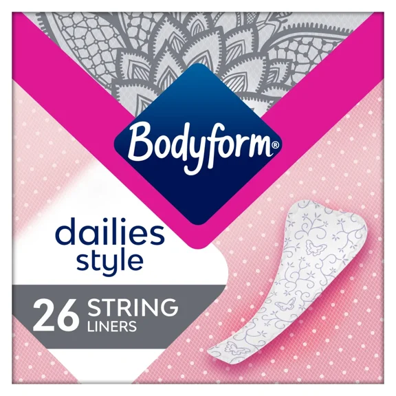 Bodyform Dailies String Panty Liners  - One Box of 26 liners