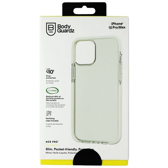 Bodyguardz Ace Pro Case For iPhone 12 Pro Max (Clear/White)