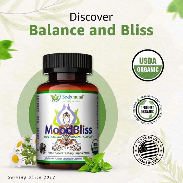 Bodymune MoodBliss Mood Support Stress Relief Supplement Passion