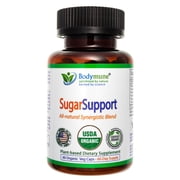 Bodymune USDA Organic Blood Sugar Blend | Supports Normal Blood Sugar Levels* | with Bitter Melon, Moringa, Papaya & Turmeric Extracts| 60-Day Supply | Vegan, Non-GMO, Gluten-Free | USA-Made