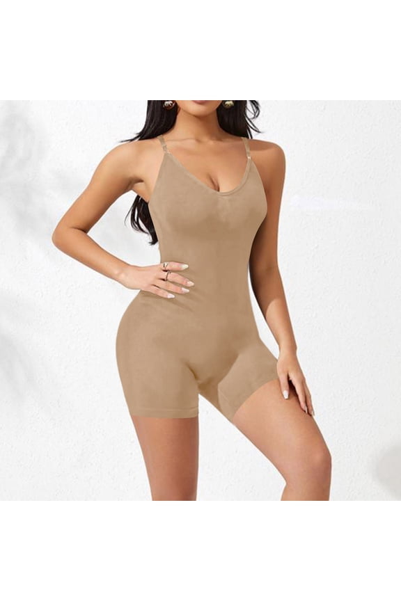 Bodysuit Shapewear for Women Seamless Bodysuit Snatched Waist Butt Lifter Sculpting Full Body Suit