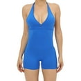 thumbnail image 1 of Bodysuit for Women Ladies Fitness Yoga Jumpsuit Halter Neck Backless Bodysuits Everyday Shapewear Tummy Control Short Playsuits Sleeveless Sexy Lingerie Tops, 1 of 4