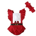 Bodysuit for Baby Boy Baby Girls Boys Christmas Ruched Romper Bodysuit Casual Clothes Raglan