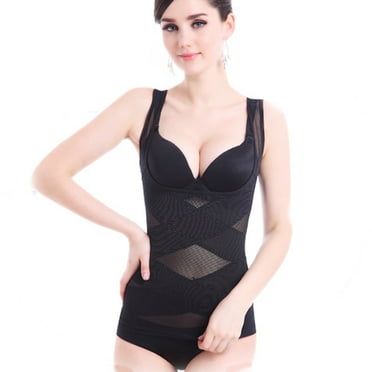 Summer Savings Clearance Bodysuit for Women,Shapewear Bodysuit Scoop Neck Tank Tops for Women,Tummy Control Waist Trainer,Tummy Tuck Compression Garment for Women