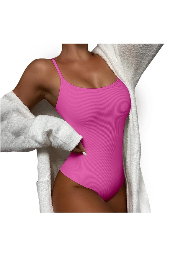 Bodysuit for Women Tummy Control Shapewear Seamless Sculpting Thong Body Shaper Tank Top