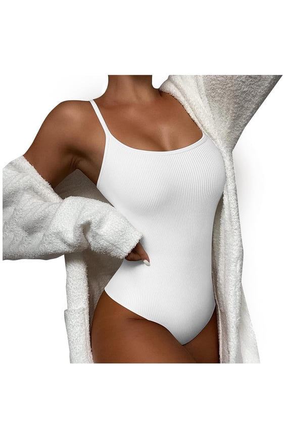 Bodysuit for Women Tummy Control Shapewear Seamless Sculpting Thong Body Shaper Tank Top