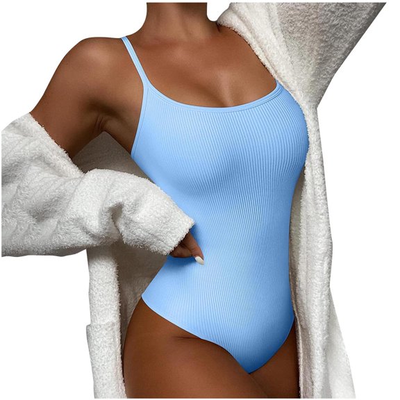 Bodysuit for Women Tummy Control Shapewear Seamless Sculpting Thong Body Shaper Tank Top