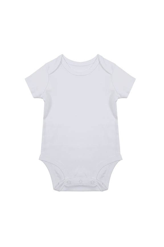 Bodysuits Baby Unisex Romper Solid Blank Bodysuit Short Sleeve Triangle Jumpsuit Cotton Basic Wear White 12M-18M