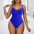 thumbnail image 1 of Bodysuits for Women Clearance Sleeveless Spaghetti Strip Seamless Soft Body Suit Sexy Shapewear Casual Body Suits Ribbed Body Shaper Stretchy Bodysuits Deals Of the Day Clearance, 1 of 5