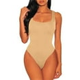 thumbnail image 1 of Bodysuits for Women Casual Summer Sexy Polyester Underwear Crew Neck Long Sleeve Leggings Slim One Piece Tops Bodysuits Basic Top Bodysuit Jumpsuit, 1 of 6