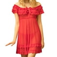 thumbnail image 1 of Bodysuits for Women Short Sleeve Lace Satin Nightdress Nightwear Sheer Teddy Bodycon Dresses for Women, 1 of 6