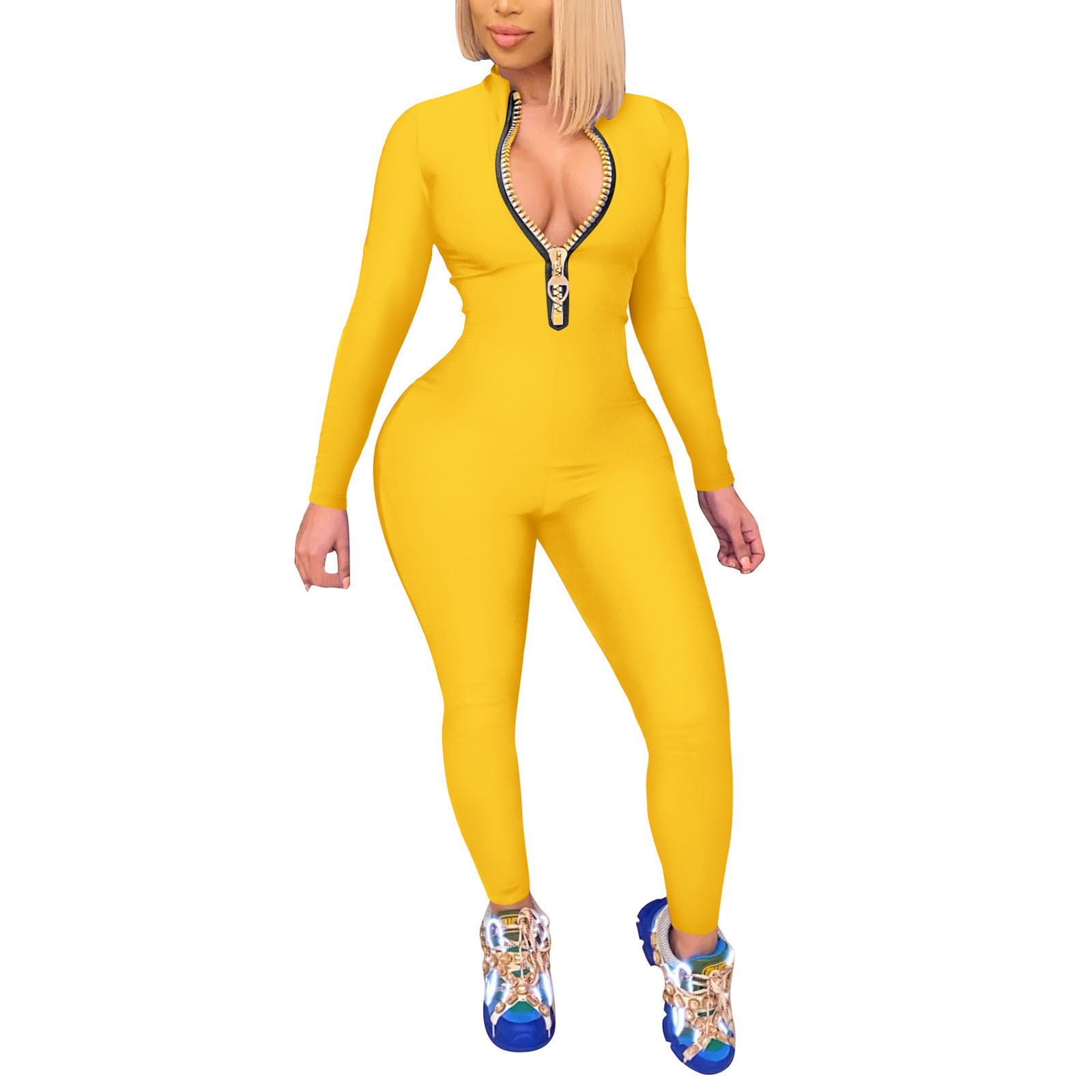 Bodysuits for Women,Womens Fashion European And Womens Solid Color