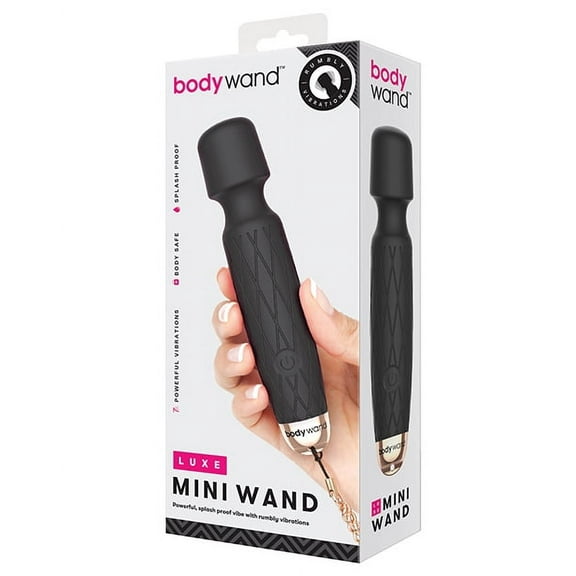 Bodywand Luxe Mini Personal Massage Wand, Black