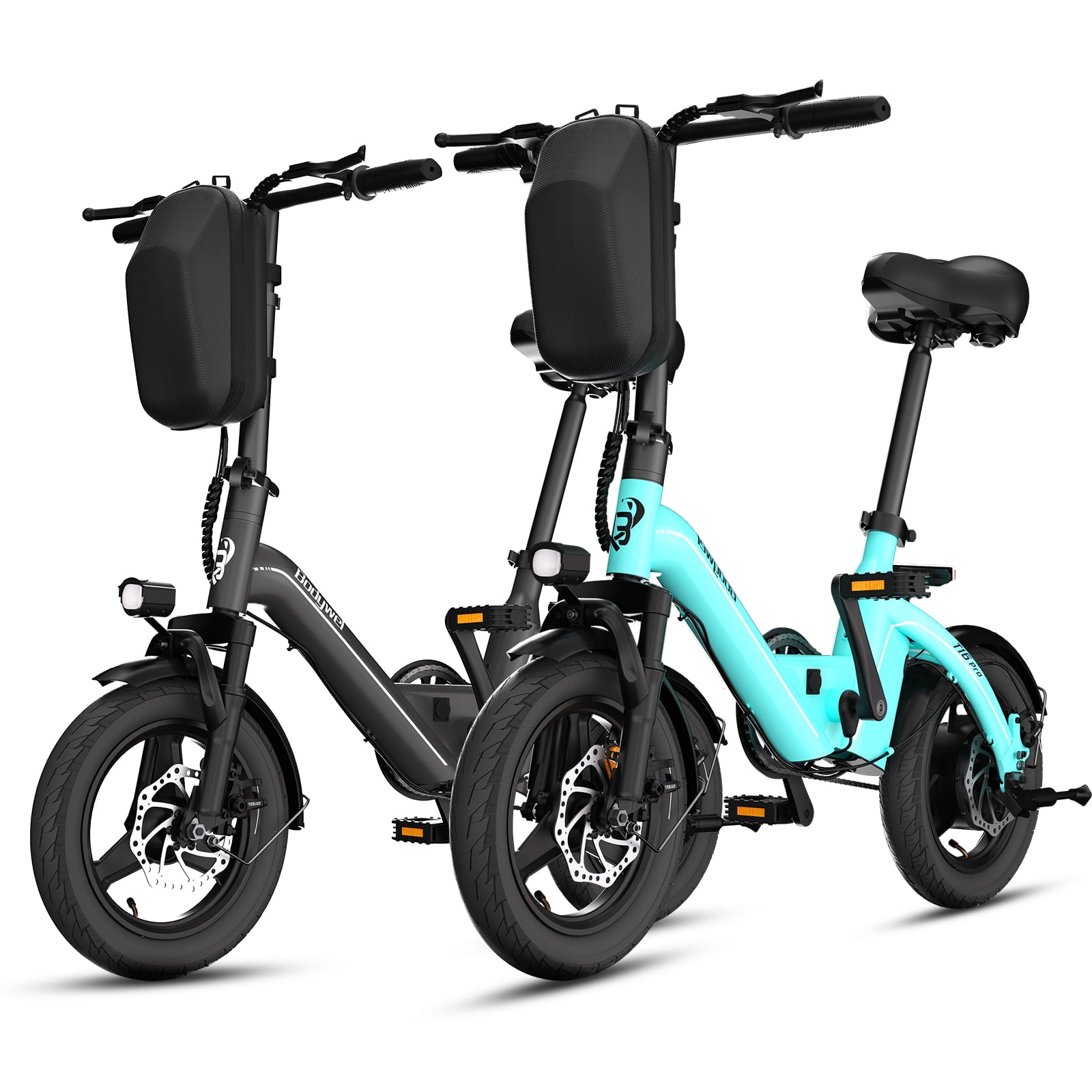 Bodywel 500W Foldable Electric Bike for Adults, 36V 13Ah Battery, 14" Mini Commuter Electric Bicycle, Ebikes for Adults, Max Speed E Bike, UL2849