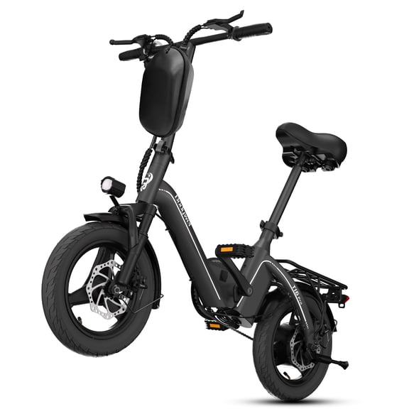 Bodywel Electric Bicycle, Peak 500W Motor, Electric Bike for Adults, 36V 10Ah Battery, 14" Folding Ebike, Mini Ebike for City Commuter, UL2849