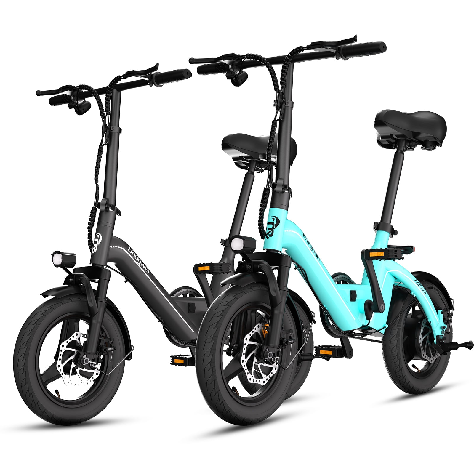 Bodywel Folding Electric Bike for Adults and Teens, 14" Electric Bicycle 500W Motor, Mini Ebike for City Commuter, 36V 13Ah Battery, E Bike, UL2849