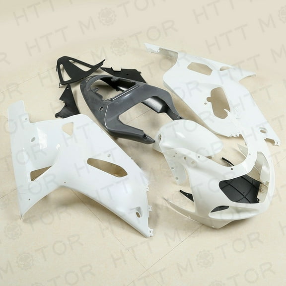 Bodywork White Fairing Kit Unpainted ABS for SUZUKI GSXR 600 /750 2001 2002 2003