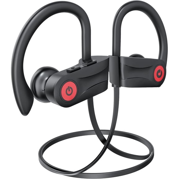 Boean Bluetooth Headphones, Wireless Headphones with 16 Hours Playtime Bluetooth 5.3 Wireless Earbuds HD Stereo Sound IPX7 Waterproof Earphones AI Music Generation Workout Headset for Running Sports