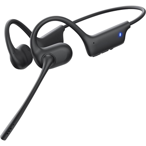 Boean Wireless Headset for Smartphone, Open Ear Bluetooth Headset for Clear Calls, Lightweight for Work & Driving