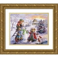 thumbnail image 1 of Boehme, Nicky 14x12 Gold Ornate Wood Framed with Double Matting Museum Art Print Titled - Fun Loving Merriment, 1 of 4