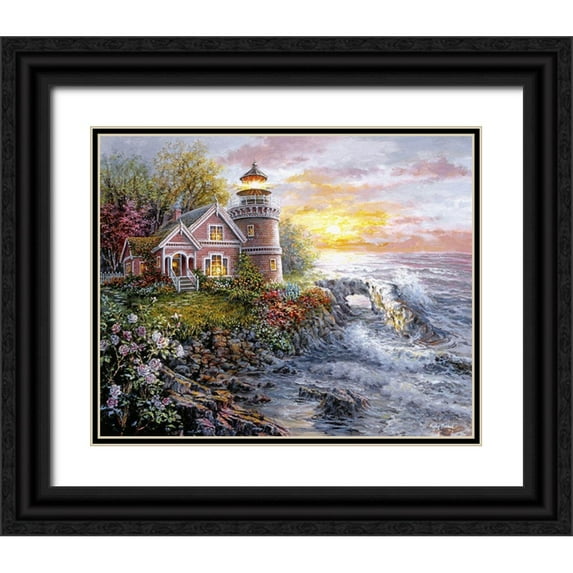 Boehme, Nicky 18x15 Black Ornate Wood Framed with Double Matting Museum Art Print Titled - Seafarers Vigilant Sentry