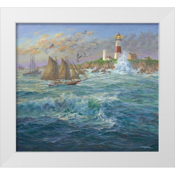 Boehme, Nicky 22x20 White Modern Wood Framed Museum Art Print Titled - Shipmates