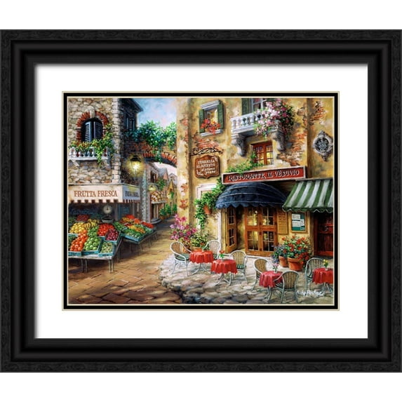 Boehme, Nicky 32x26 Black Ornate Wood Framed with Double Matting Museum Art Print Titled - Buon Appetito