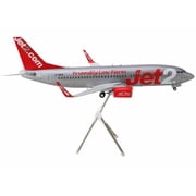 Boeing 737-300 Commercial Aircraft Jet2 Gray Metallic with Red Gemini 200 Series 1/200 Diecast Model Airplane by GeminiJets