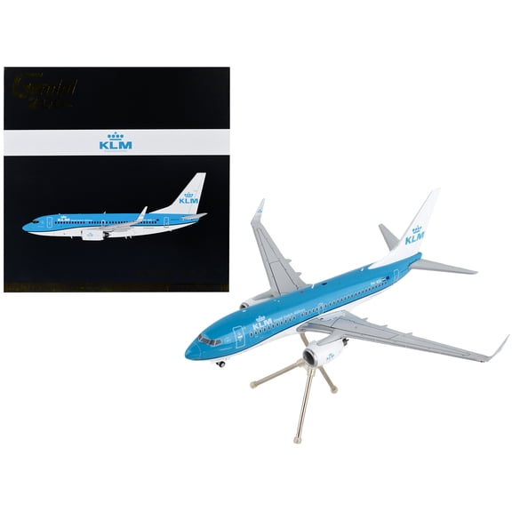 Boeing 737-700 Commercial Aircraft "KLM Royal Dutch Airlines" Blue with White Tail "Gemini 200" Series 1/200 Diecast Model Airplane by GeminiJets