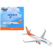 Boeing 737-800 Commercial Aircraft Air North C-FNYA White with Orange Tail Gemini 200 1/200 Diecast Model by GeminiJets