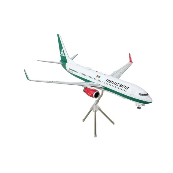 Boeing 737-800 Commercial Aircraft "Mexicana" White with Green "Gemini 200" Series 1/200 Diecast Model Airplane by GeminiJets