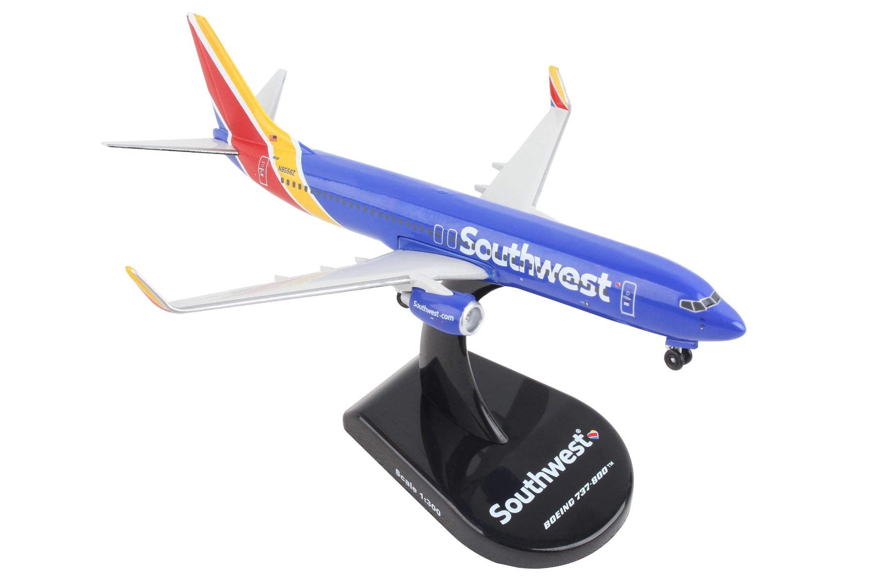 Postage Stamp Southwest Airlines 737-800 Plane Die Cast Metal Daron 27536