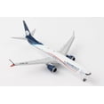 thumbnail image 1 of Boeing 737 MAX 9 Commercial Aircraft "AeroMexico" White and Blue 1/400 Diecast Model Airplane by GeminiJets, 1 of 4