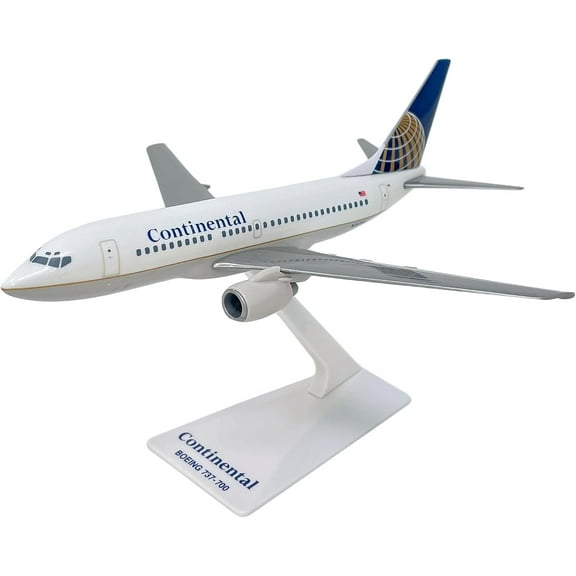 Flight Miniatures Boeing 737-700 Continental Airlines 1200 Scale Model Collectible, 2 in x 6.5 in