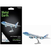 Boeing 747 Transport Aircraft "Air Force One Presidential Plane" US Air Force Moderate Difficulty Steel Model Kit by Metal Earth