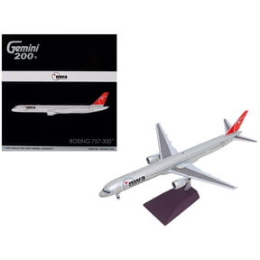 Boeing 757-300 Commercial Aircraft "Northwest Airlines" (N587NW) Silver with Red Tail 1/200 Diecast Model by GeminiJets