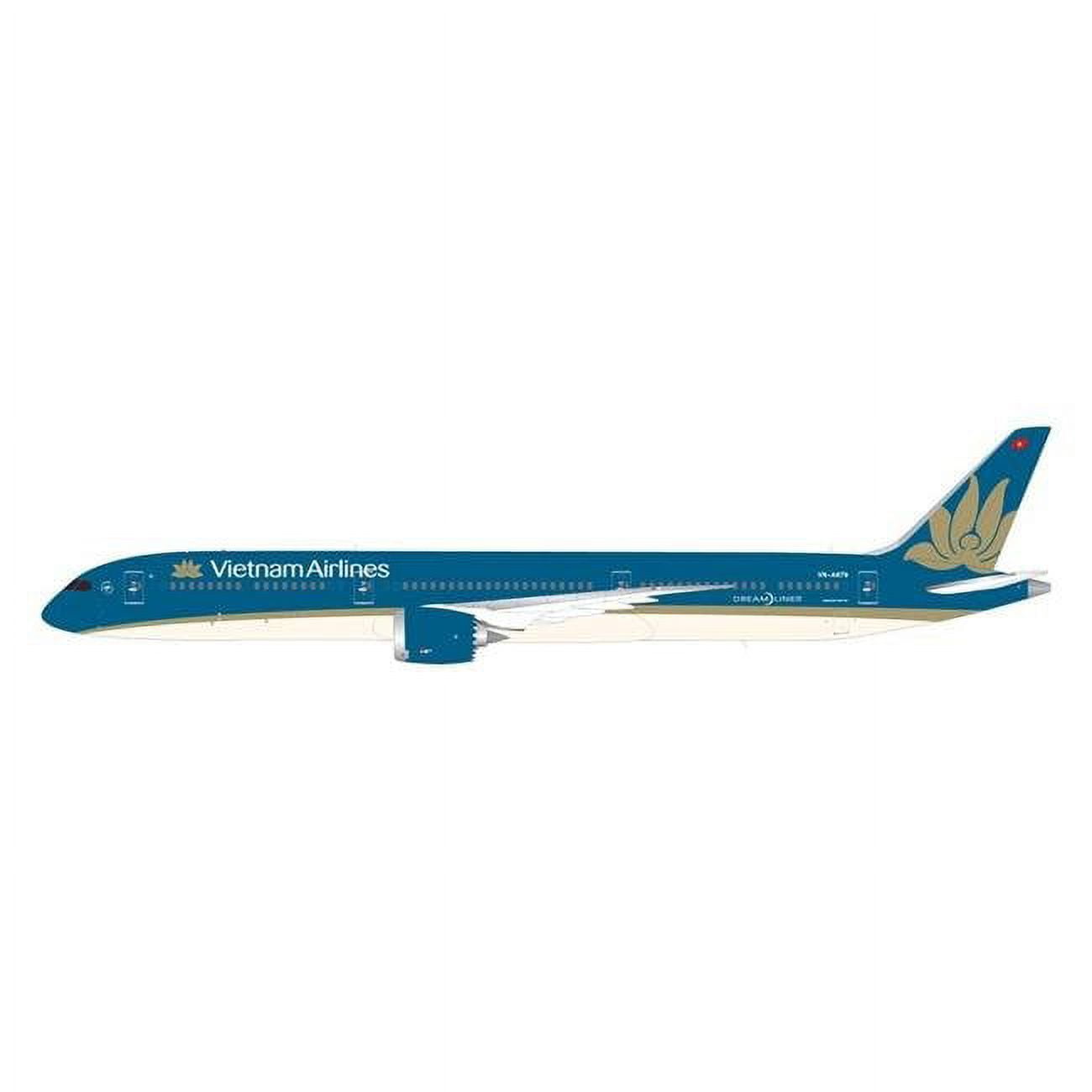 Boeing 787-10 Commercial Aircraft Blue with Tail Graphics 