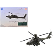 Boeing AH-64E Apache Echo Attack Helicopter ZM714, Middle Wallop 2022 British Army 1/72 Diecast Model by Hobby Master