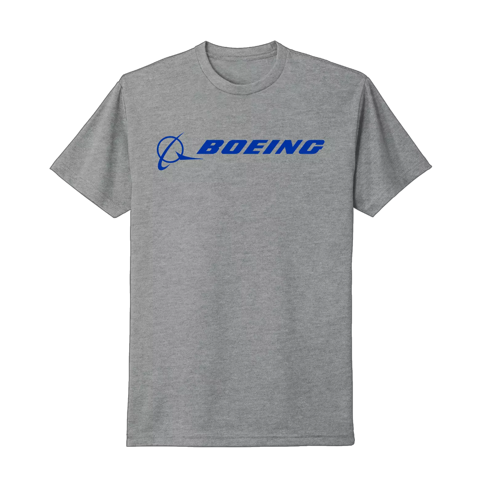 Boeing Aerospace Aviation American Aircraft Company Blue Logo Grey T-shirt  - Walmart.com, image size:1581x1600